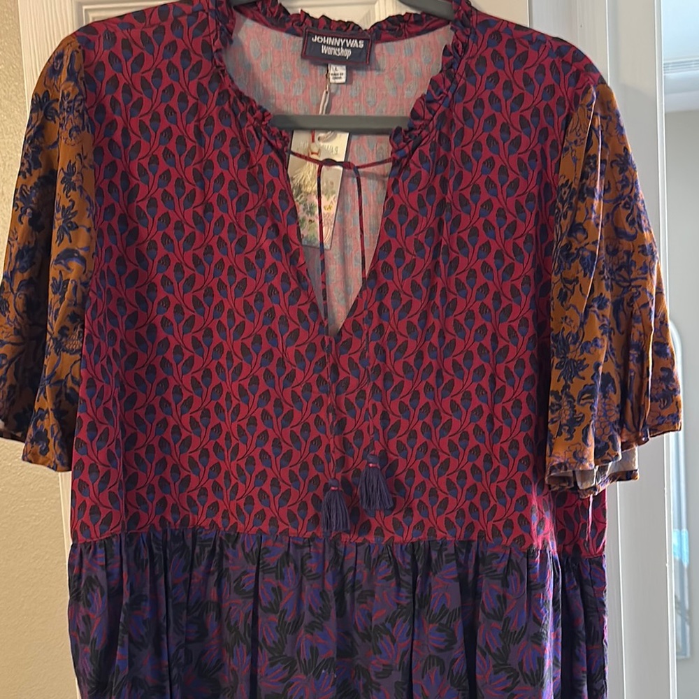 COPY - Johnny Was Multicolor Patterned Blouse